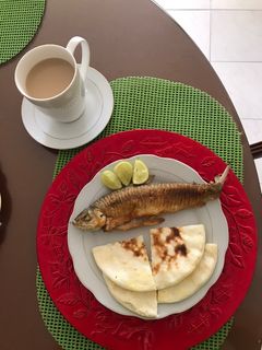 Una foto de Pescado bocachico frito