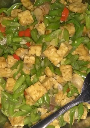 Foto resep Oseng buncis tempe