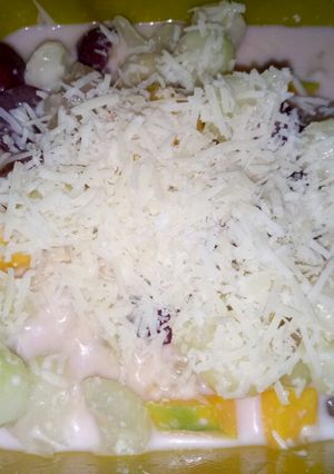Foto resep Es buah kuah yogurt
