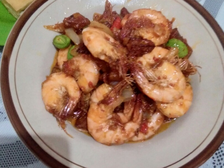 Wajib coba! Resep termudah memasak Udang sambel goreng pete hidangan Hari Raya  nikmat