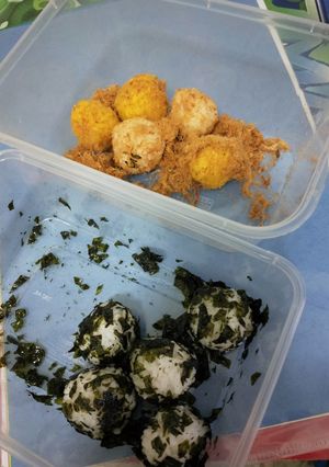 Foto resep 76. Bola Bola Nasi Abon dan Nori