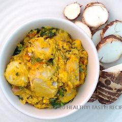 A picture of Steamed Colocasia Sabji.