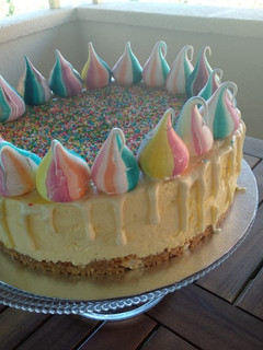 Una foto de Tarta mousse fruta de la pasión