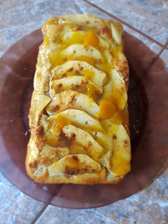 Una foto de Torta de Manzana de Avena y Yoghurt. Totalmente Saludable #BBB