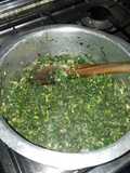 Kanzera (Collard Greens) with Mchicha (Aramanth) #vegescontest#