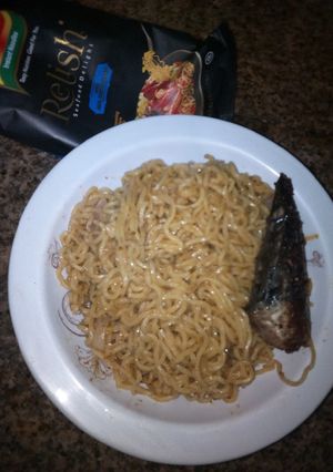 A picture of Indomie seafood delight.