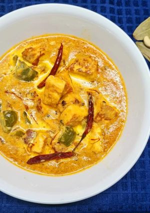 A picture of Paneer Rezala.