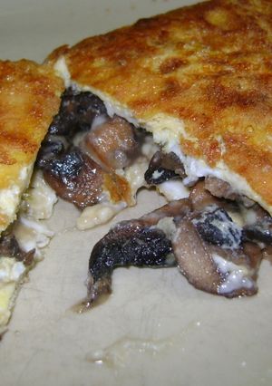 Una foto de Omelette con champiñones