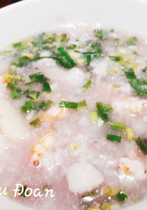 Hình của món Canh khoai mỡ tôm tươi.
