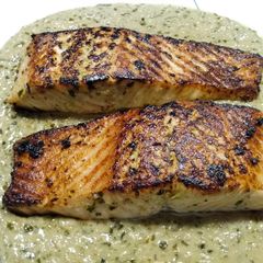 A picture of Chili Lime Coconut Salmon.