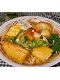 Mie Instant toping Singkong Goreng