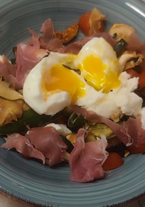 Una foto de Noodles de calabacín con queso