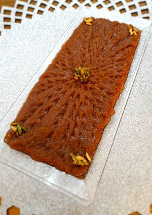عکسی از دستور حلوای زعفرانی