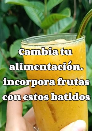Una foto de Batido de Kiwi, Durazno y naranja