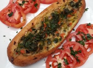 Una foto de Baguet de verduras. Muy fácil