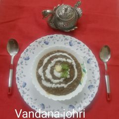 काली मसूर दाल तड़का A picture of काली मसूर दाल तड़का.