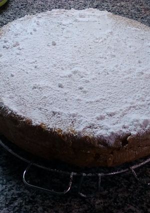 Una foto de Torta con trocitos de manzana