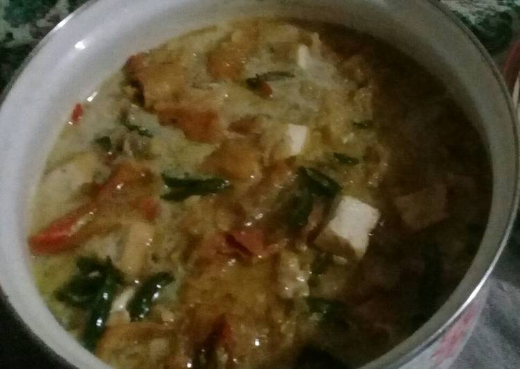 Cara mudah mengolah Jangan ndeso khas solo, Enak Banget