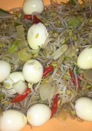 Foto resep Cah Taoge Telur Puyuh