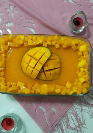 صورة لوصفة تورتة موس مانجو