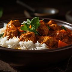 A picture of Malaysian Chicken Rendang.