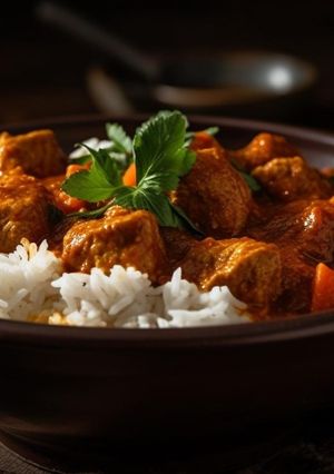 A picture of Malaysian Chicken Rendang.