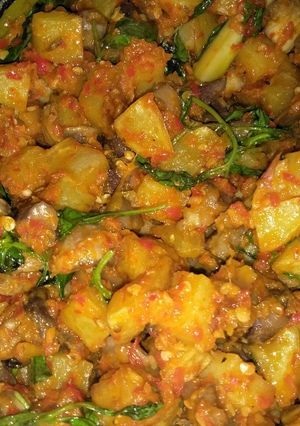 Foto resep Sambel goreng kentang ampela kemangi