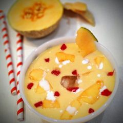 A picture of Muskmelon Coconut milk-Shake.