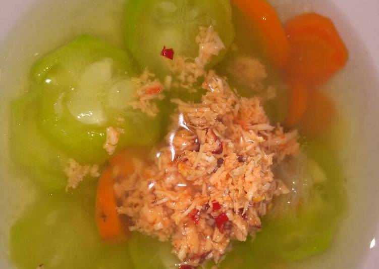 Sayur bening spesial sambel klopo