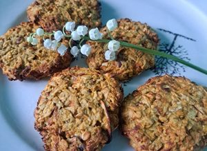 O poză a rețetei Cookies 🍪 moi cu mere- fără zahăr, fără făină.