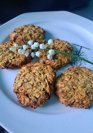 O poză a rețetei Cookies 🍪 moi cu mere- fără zahăr, fără făină.
