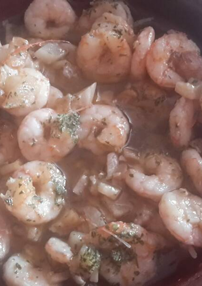 Una foto de Gambas al ajillo