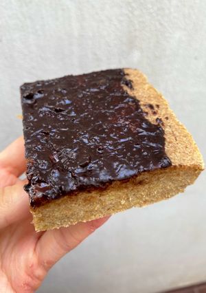 Una foto de Brownies de banana