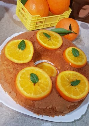 صورة لوصفة كيك بذوق البرتقال 🍊🍊