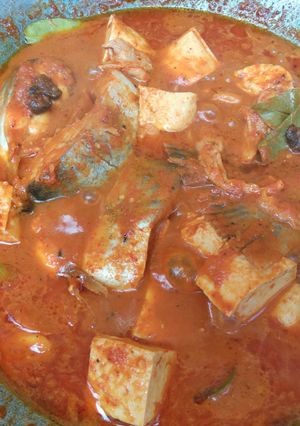 Foto resep Asam Padeh Ikan patin campur tahu dan jamur putih