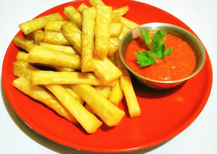 Recipe of Ultimate JayFries with homemade ketchup