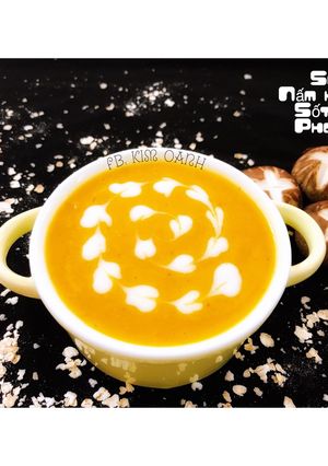 Hình của món Soup nấm hương sốt kem phomai.