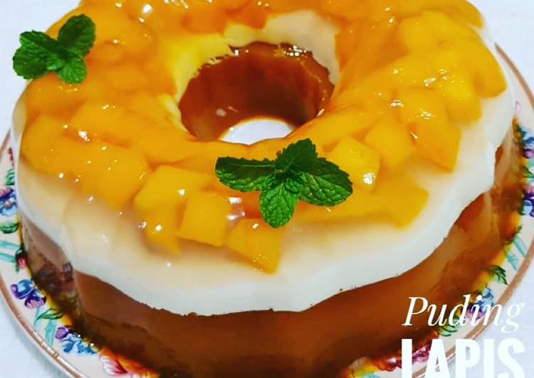 Puding Lapis Mangga