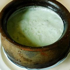 Cucumber lassi (smoothie) A picture of Cucumber lassi (smoothie).