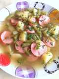 Újkrumplileves zöldbabbal és krinolinnal🍲