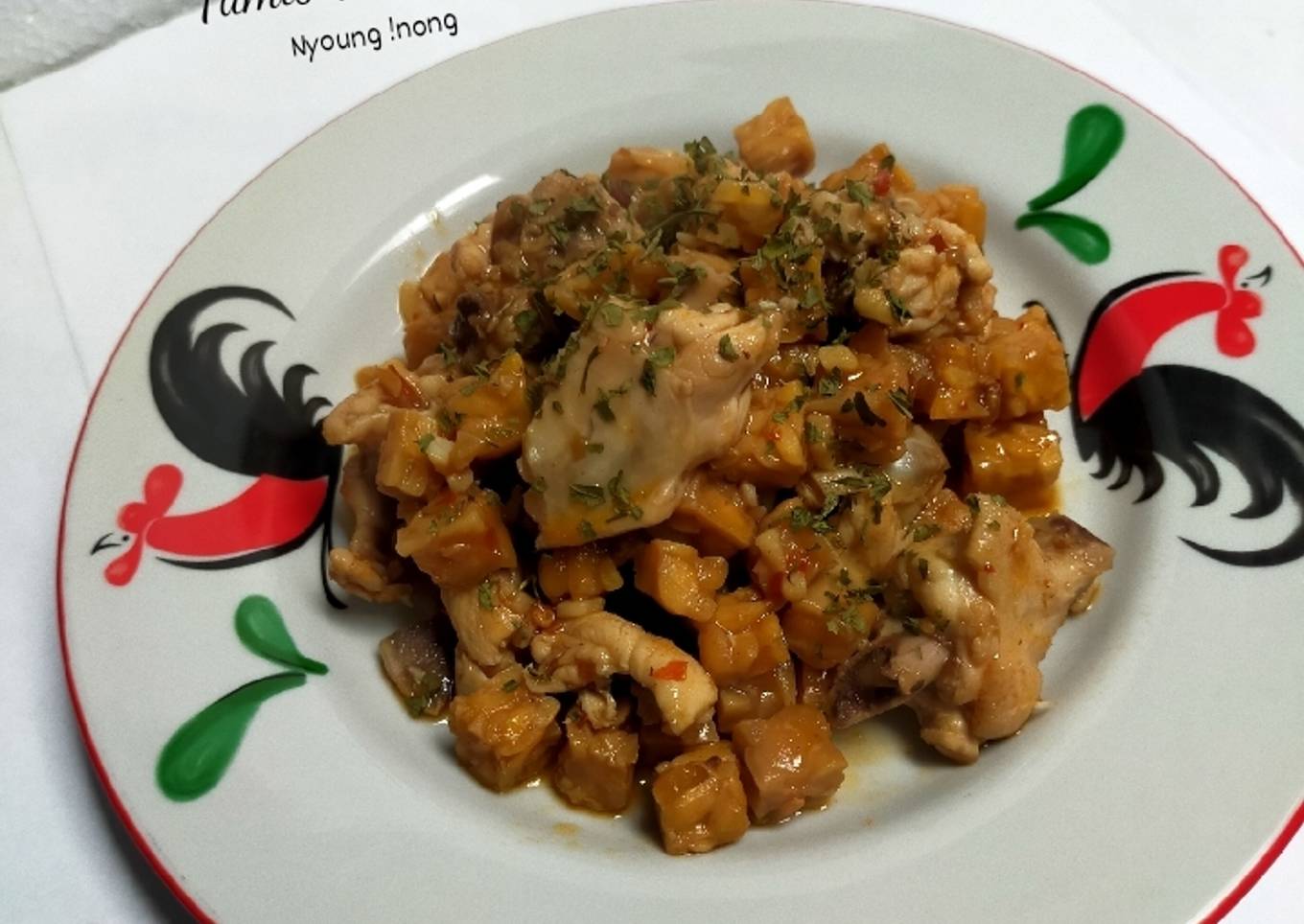 Tumis Tempe Ayam Saus Szechuan