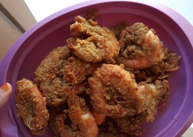Cara Gampang Menyiapkan Udang goreng crispy yang Enak