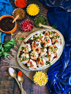 A picture of Dahi Vada.