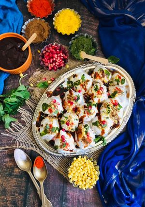 A picture of Dahi Vada.