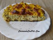Una foto de berenjena queso azul