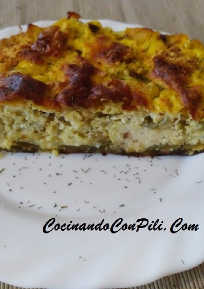 Una foto de Pastel de merluza