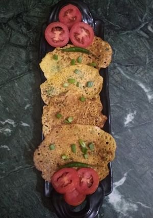 A picture of Besan ka cheela.