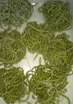 Foto resep Mie Bayam