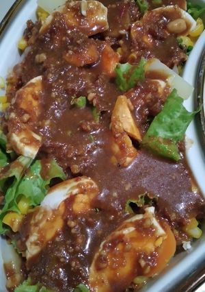 Foto resep Salad Sayuran + Telur Asin