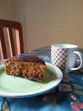 Bizcocho de avena, naranja y chocolate (con fructosa, apta para diabéticos)